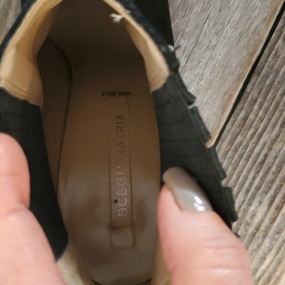 BCBG Black Suede Platform Booties - Picture 9 of 9